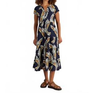 NEW WHITE STUFF tabitha jersey midi dress in navy